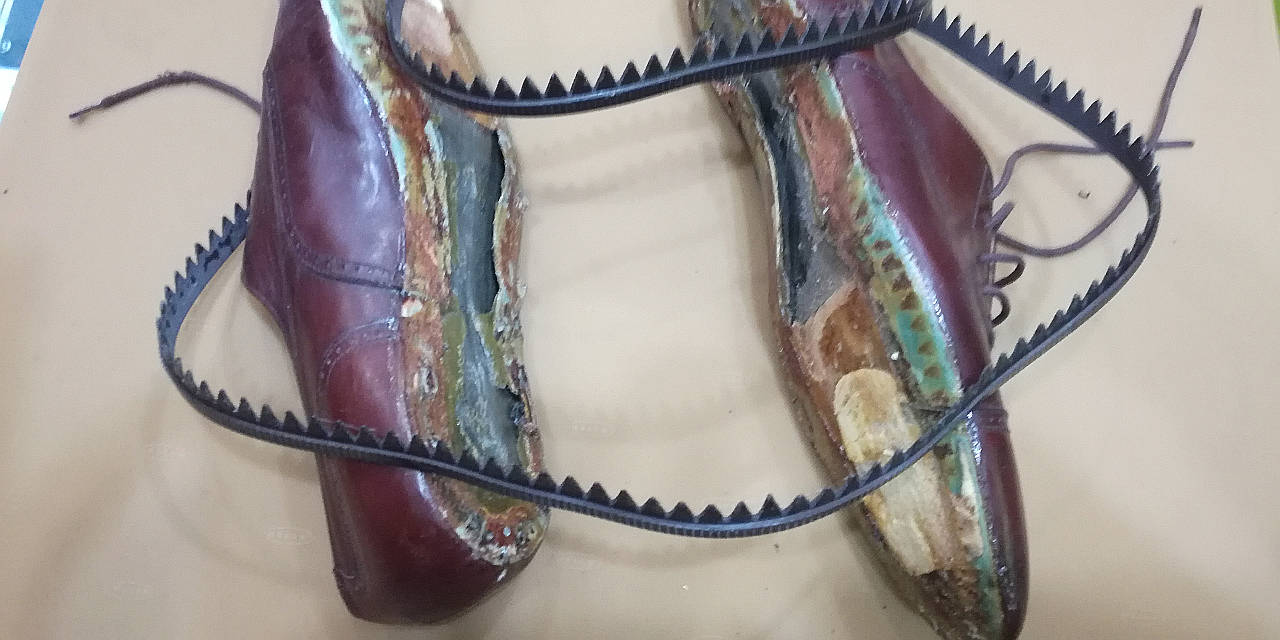 Zapato en reparación