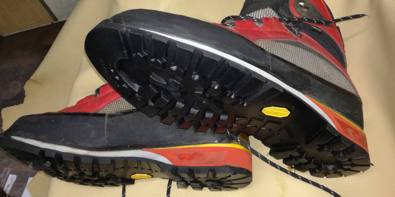 Botas reparadas