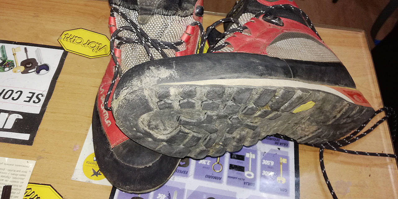 Botas degradadas